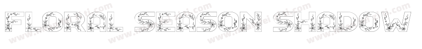 Floral Season Shadow字体转换
